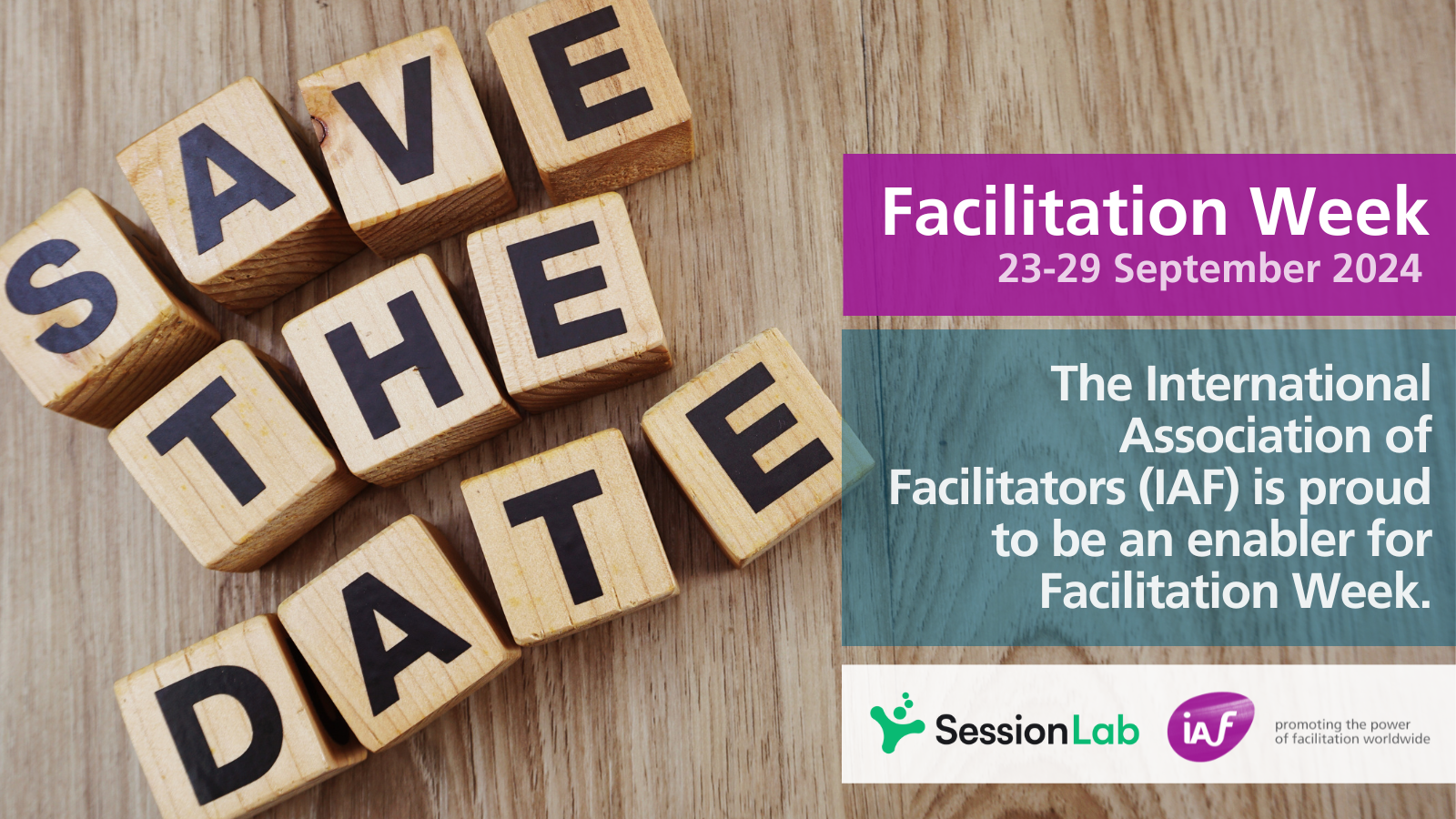 Image Save the date Facilitation Week 23 to 29 September 2024